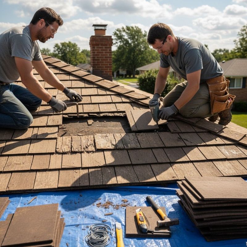 Hip Roof Shingle Replacement